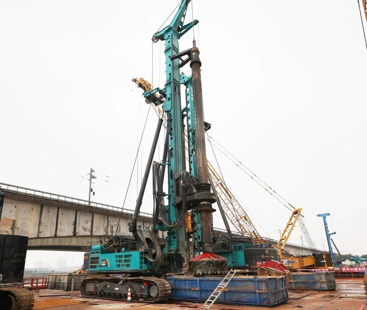 啃下“硬骨头”！优游国际智能旋挖钻机助力长沙湘江铁路特大桥主墩桩基工程美满收官